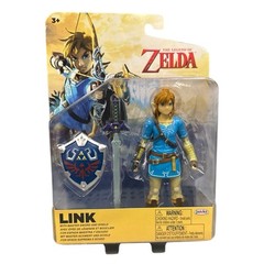 LINK With Shield Zelda Breath of The Wild WORLD OF NINTENDO TOY FIGURE JAKKS