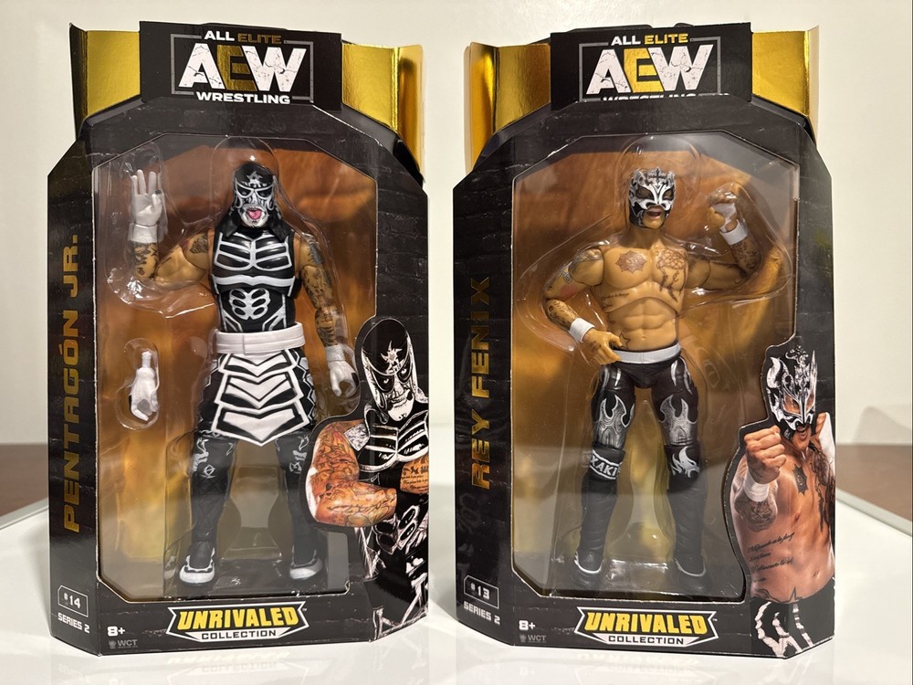 New AEW Unrivaled Series 2 Pentagon Jr (Penta) and Rey Fenix Figures 🔥🔥