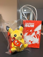 Pokemon Run 2026 Gold Medal Pikachu Plush Korea Limited 30th Anniversary