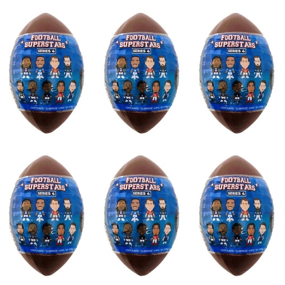 Football Superstars SMOLS NFL Series 4 Figures – Lot of 6 Sealed Blind Capsules