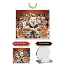 Japanese Kitsune Inari Fox Keychain 1 Random Figure Surprise Capsule Gashapon