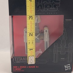 Star Wars Black Series Titanium Y-Wing Ship Vehicle 3″ Figure 08 Hasbro 2015 New