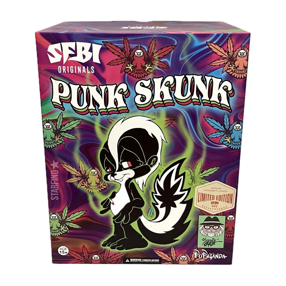RON ENGLISH SFBI Originals Punk Skunk Astrobrite Lemon Popaganda Limited Edition