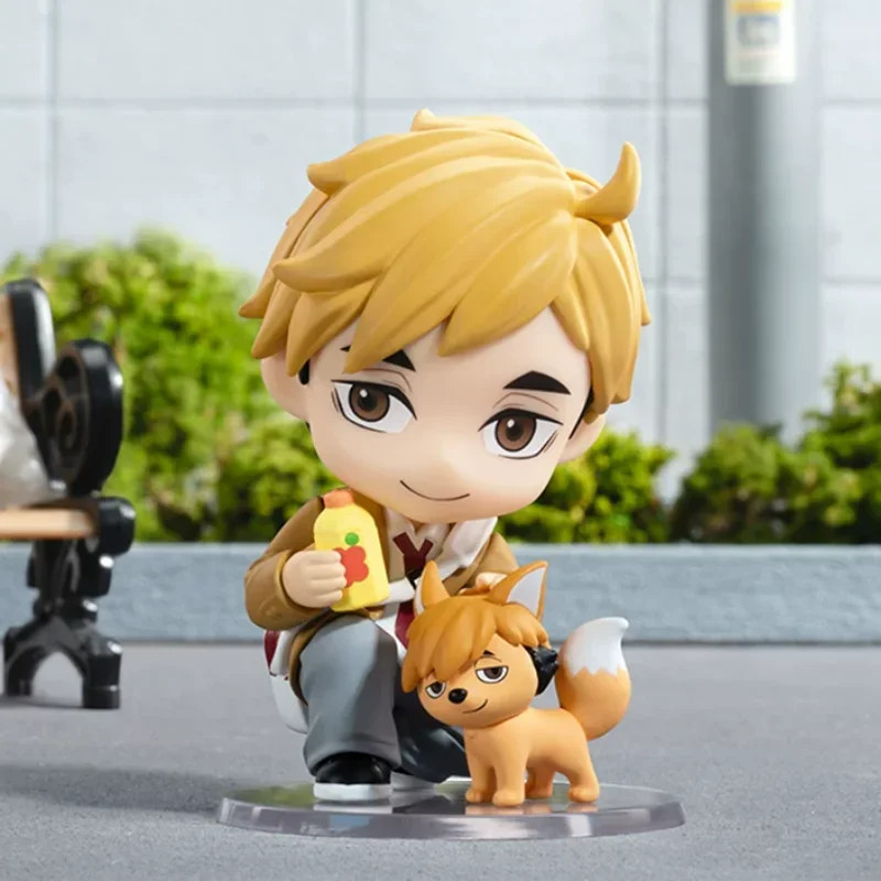 HAIKYU!! OFF-COURT VIBES Series Chibi Anime Figure Brown Hair Tan Cute Dog Toy