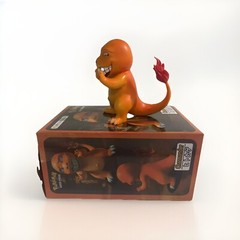 Smiling Charmander 3D Pokemon Figure Collectible Desktop Doll Ornament PVC