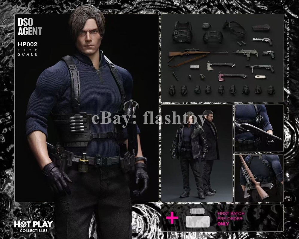 Presale HOT PLAY HP002 1/12 Resident Zombie Evil Crisis Leon Male Action Figure