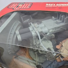 G.I. Joe Navy Gunner With Twin Mount Anti-Aircraft Mechanized 40mm Hasbro