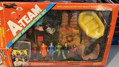 Vintage 1983 Galoob A Team Combat Headquarters Set With Box Incomplete Rare