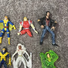 Vintage Rare 90s Marvel X-Men Action Figure Lot Of 13 Cyclops Wolverine Torch￼