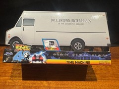 BACK TO THE FUTURE TIME MACHINE (Frosted) 40th 1:32 Die-Cast Metal Vehicle