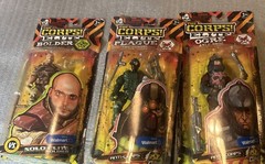 The CORPS! Elite Plaque,Ogre, Bolder Figure Lot Lanard 2018 Wal-Mart Exclusive