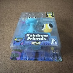 Rainbow Friends Series 2 CYAN Glow in the Dark Toy Action Figure Phat Mojo