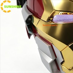 Iron Man MK17 Heart Breaker Helmet Gold English 1/1 Wearable Voice-control Props