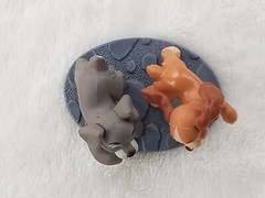 Disney PVC Figure Lady and The Tramp Dog Cake Topper Indonesia 1.5″ Toy Cute