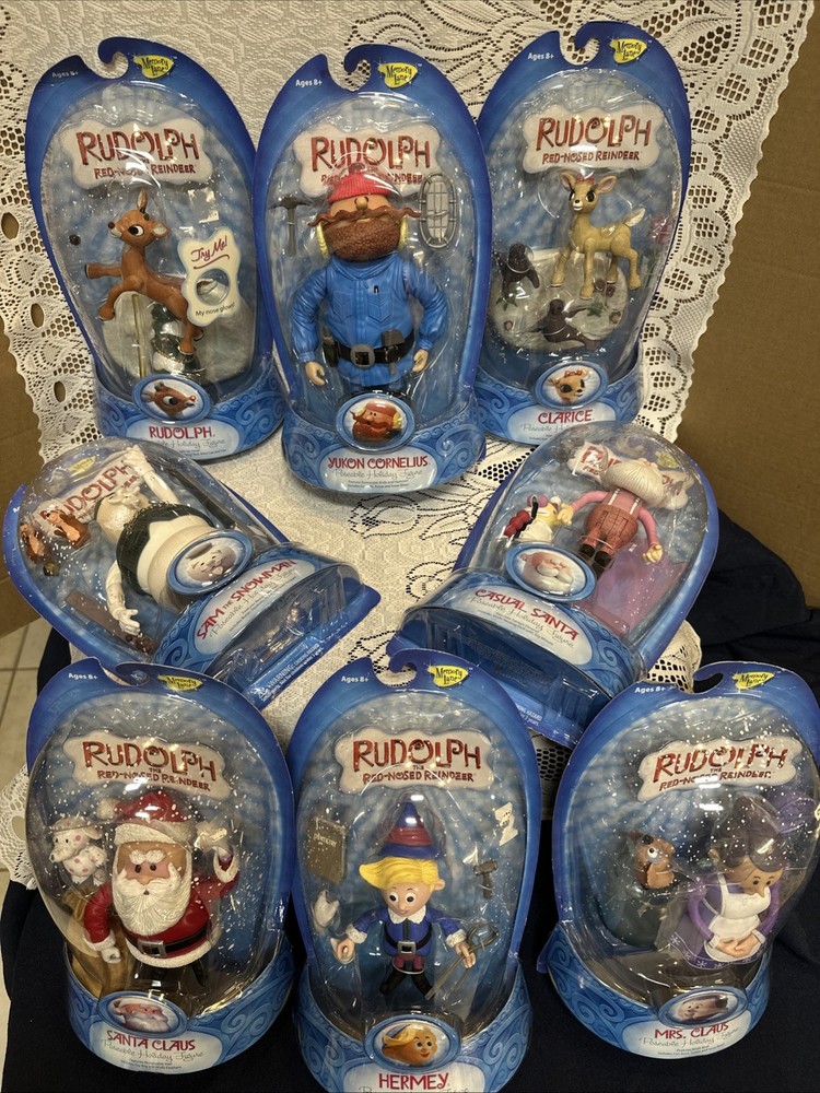 Round 2 Memory Lane Rudolph Red Nosed Reindeer 8-Full Set – NEW 2006