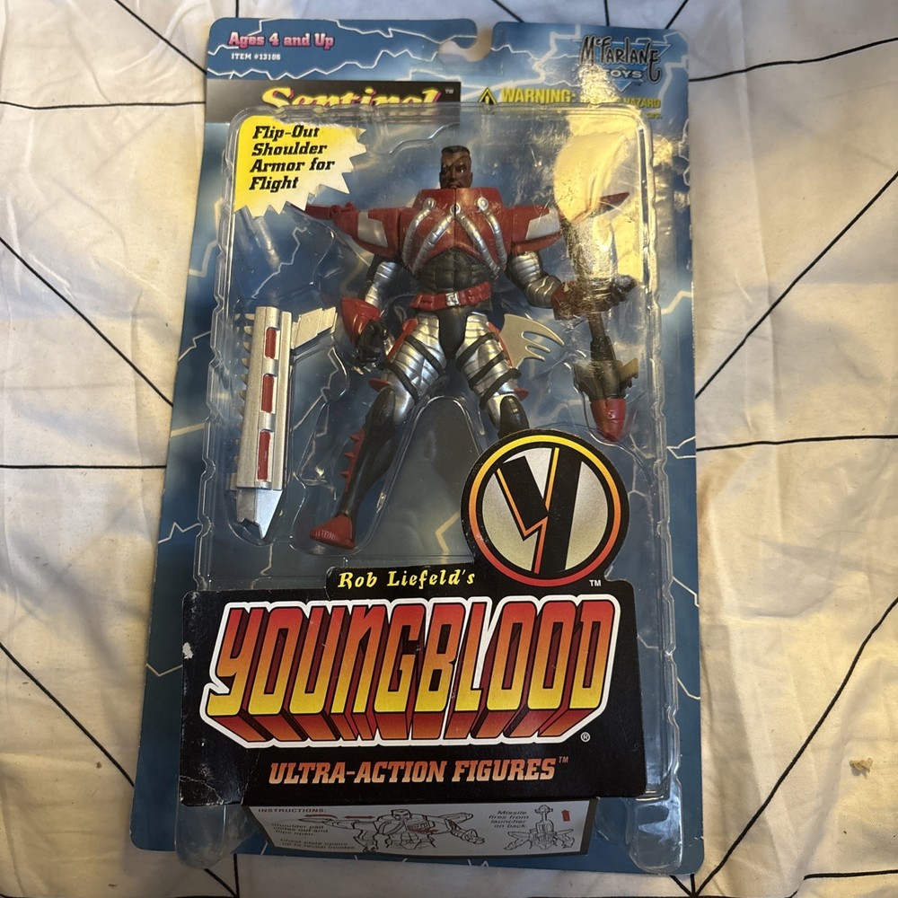 Youngblood SENTINEL Ultra-Action Figure 1995 McFarlane Toys Series 1 Sealed NEW