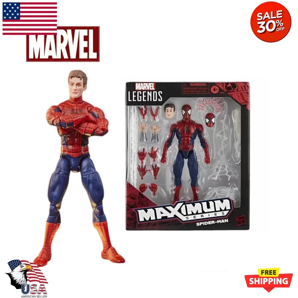 Marvel Legends Spider-Man Maximum Series w/Spider Web 5.5″ Action Figure Toy