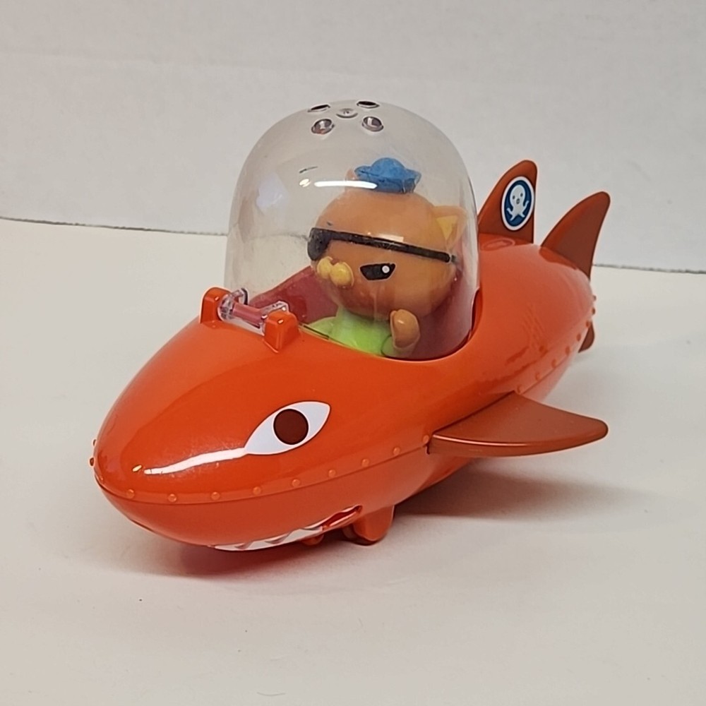 Octonauts 7.5″ Gup B Tiger Shark Submarine Vehicle Ship And Figure Mattel 2010