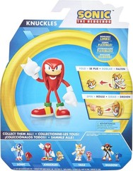 Sonic The Hedgehog 4-Inch Knuckles Toy Figure – Bendable, No Batteries Required