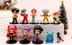 10 pieces Kpop Demon Hunter PVC Figurine Set. Rumi Mira Zoey. New Free Ship!