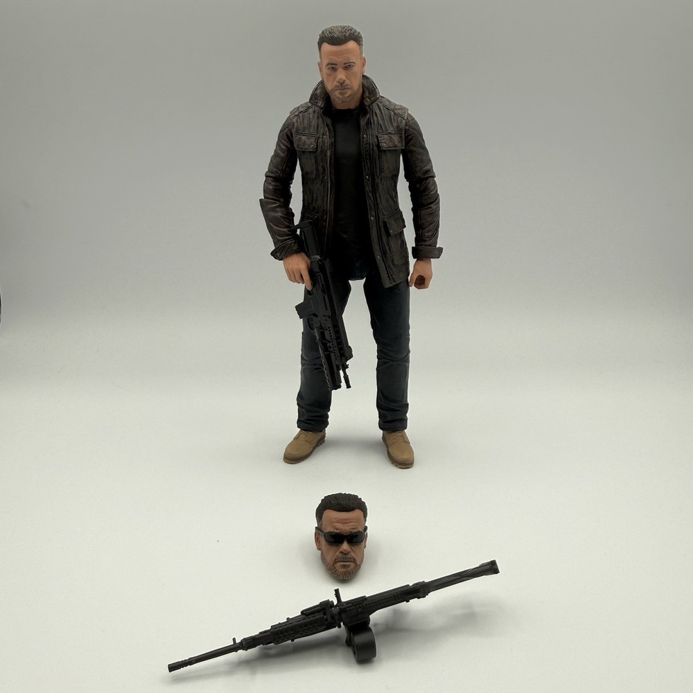 NECA Terminator Dark Fate Movie T-800 7″ Action Figure 2019 Loose Incomplete