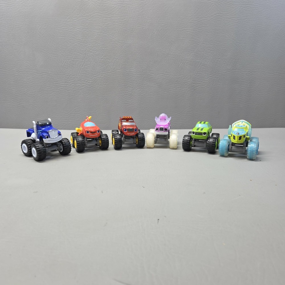 Blaze And The Monster Machines Diecast Truck Lot 6 Mattel Nickelodeon