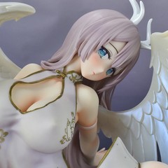 MX Anime White Angel PVC Action Figure 1/4 Scale 18cm Model for Adults