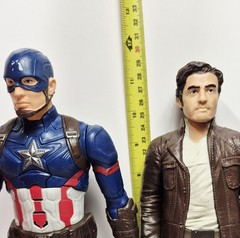 Star Wars Jedi Poe Dameron & Rey Action Figure 11” Captain America, GI. Joe Lot