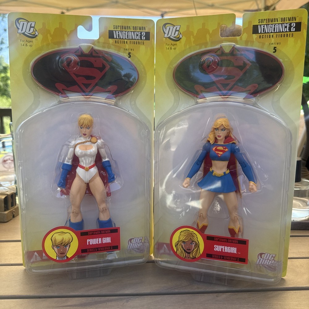 DC Direct Superman Series 5 Vengeance 2 Supergirl & Power Girl Action Figures
