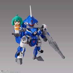 Bandai Tiny Session VF-25G Messiah Valkyrie (Michael machine) & Ranka Figure Set