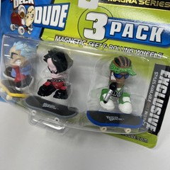 Tech Deck Dude Magna Series 3 Pack Enstein Simon Stevie J New Box Wear