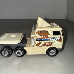 Vintage 1992 TONKA GI Joe MILITARY MACHINES Flat Bed Tractor Tráiler