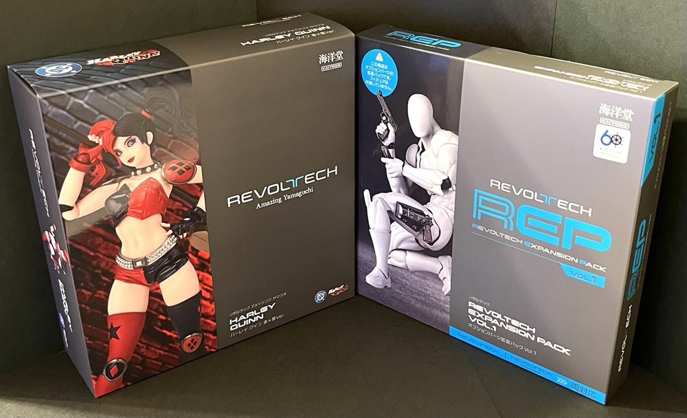 REVOLTECH Amazing Yamaguchi Harley Quinn Red x Black Ver. Kaiyodo + Option Parts