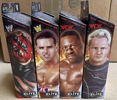 WWE Elite Monday Night Wars Complete Set of 4, (Series 6) w/ Golga BAF