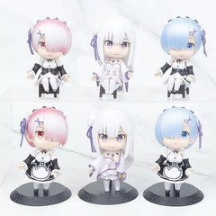 Re:ZERO Mystery Figure Random 1PC Ram Rem Emilia Chibi PVC Toy