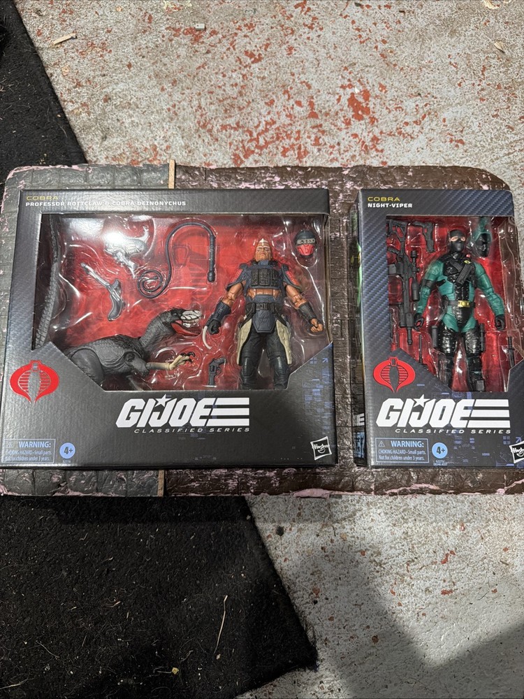 G.I. Joe Classified: Hasbro PROFESSOR ROTTCLAW & COBRA DEINONYCHUS / 2 Pack