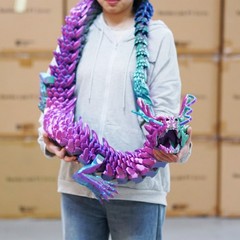 79inch 3D Printed dragon Model,Articulated Animals figure,Toys Home Decor