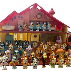 Moose Bluey Figures & House Furniture & More Huge Lot Nana Indy Snickers