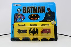 Batman Micro Batmobile Batwing Joker Van Set ERTL 1989 Diecast Metal New MOSC