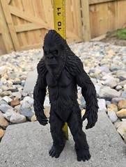 Bigfoot, Sasquatch, 10″ Tall, Black, Plastic, Creature, Action Figure Figurine