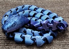 3D Printed Snake Viper Articulate Flexible Snake Fidget Toy 24″