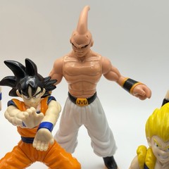 1989 Vintage Lot of (6) DRAGON BALL Z Action Figures & Accessories Super Saiyan