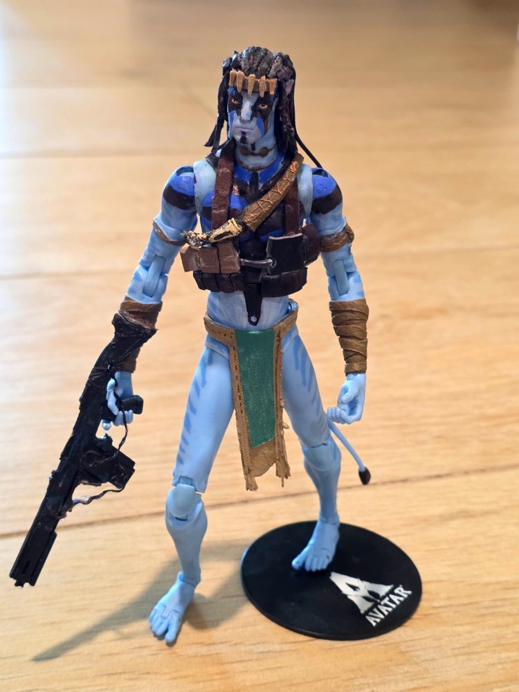 Custom Painted Jake Sully War Paint Fire And Ash McFarlane Avatar Action Figure