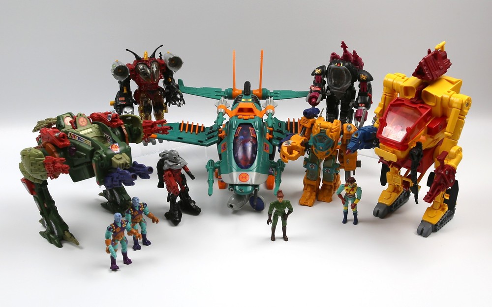 Vintage Exo Squad Huge Lot E-Frame Vehicles and Pilots Playmates 90s