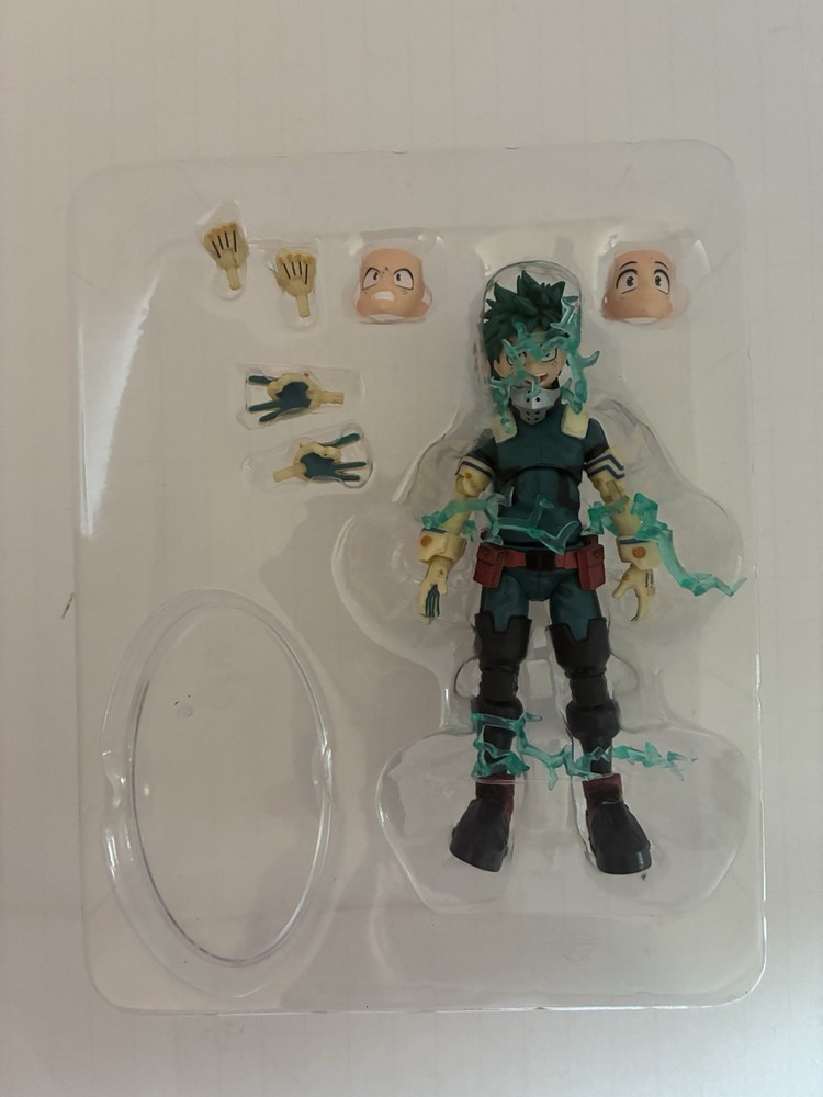 Total Anime Izuku Midoriya 6.5Inch Scale Figure with Swappable Faceplates, A…