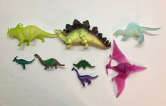 Dinosaurs Lot Of 20 Various Figures, Sizes & Colors – Varies From 5” To 1” -READ