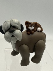 VTG 1990 Disney 101 Dalmatians Colonel Dog and Sergeant Tibbs the Cat PVC Figure