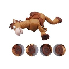 Japan T-ARTS Toy Story Andy Is Here! Woody Gashapon Disney Capsule Toy Set of 4