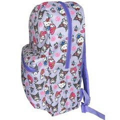 Kuromi All Over Nylon Purple Kids 16″ School Backpack