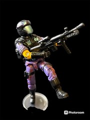 Transformers Viper Cobra Decepticon Purple Black Major Custom GI Joe w/Filecard